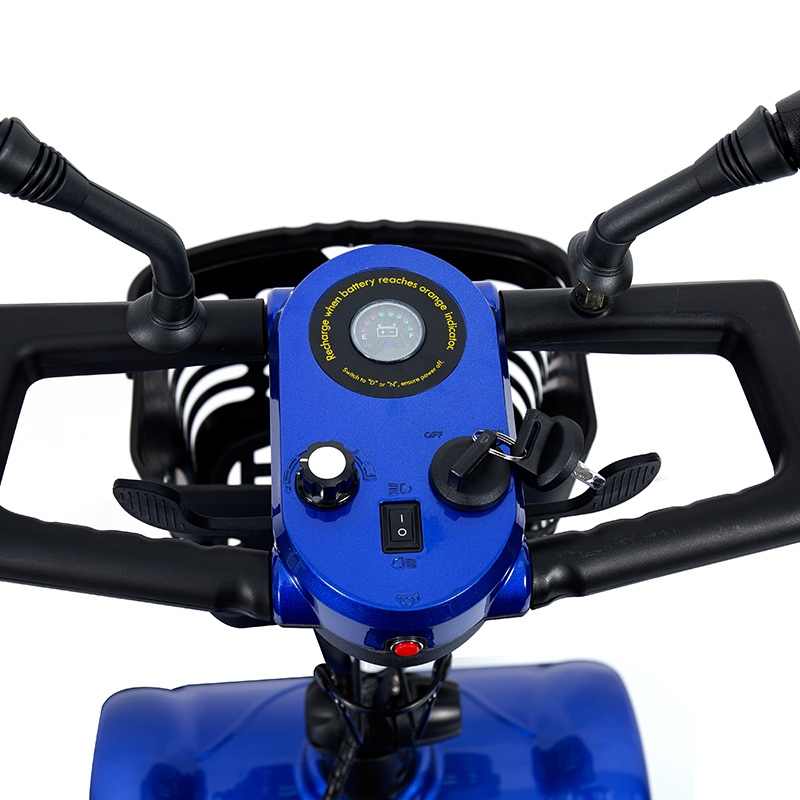 YL-08S Heavy-Duty 4-hjulig hopfällbar skoter med 12° klättringskapacitet