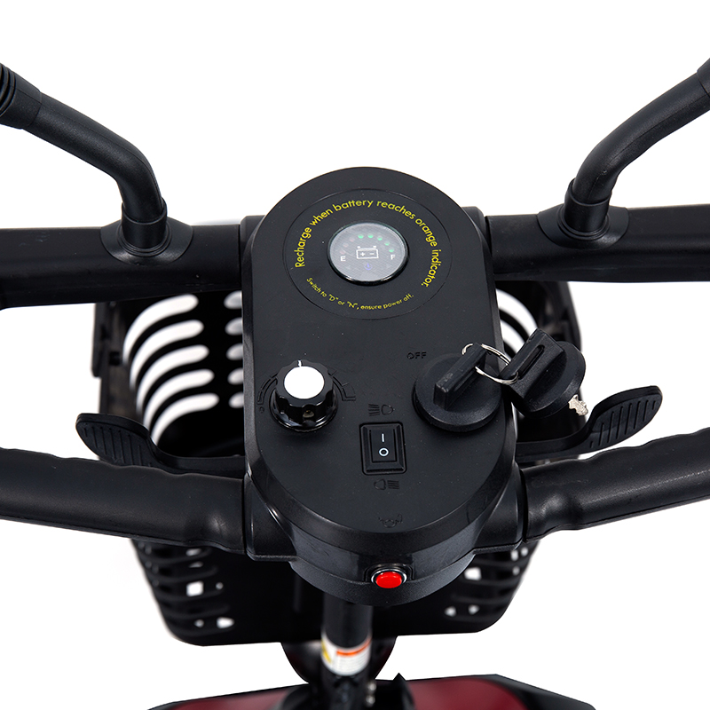 YL-07 4-hjuls hopfällbar eldriven skoter med korg