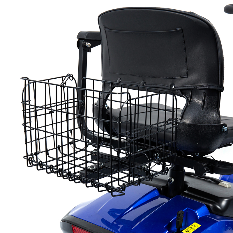 YL-09B hopfällbar 4-hjulig lättviktsskoter med korg