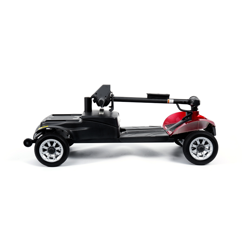 YL-02 Lätt 4-hjulig rörlighetsskoter för seniorer, med en 360° vridbar sits