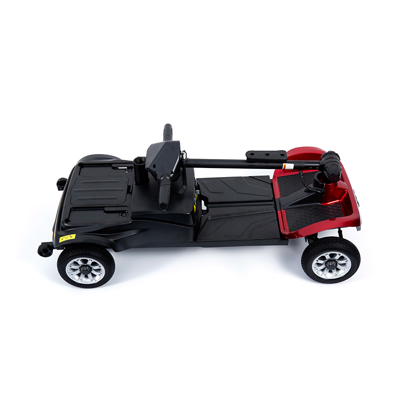 YL-02 Lätt 4-hjulig rörlighetsskoter för seniorer, med en 360° vridbar sits