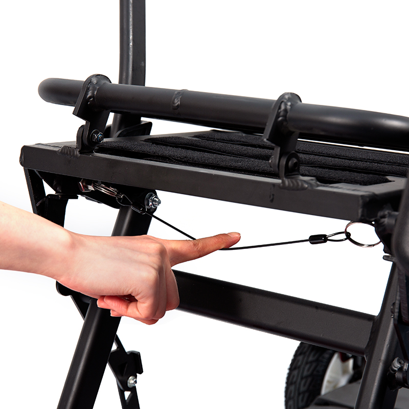 YL-211 4 Wheels Tourist elektrisk skoter för seniorer med LED-strålkastare, korg